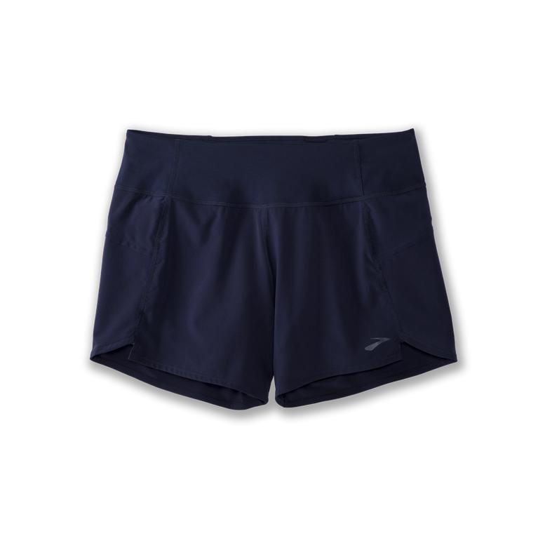 Brooks CHASER 5 Running Shorts Womens Canada - Navy (ZQV469875)